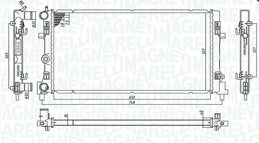 Articolo 06VX2 - RADIATORE POLO (6R1,6C1) - AUDI - SEAT - SKODA -