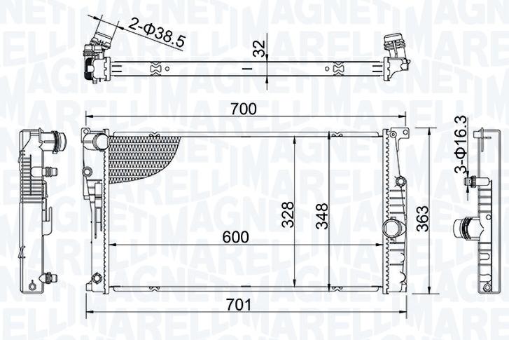 Articolo 0NZYQ - RADIATORE BMW SERIE 3 (F30 F80)