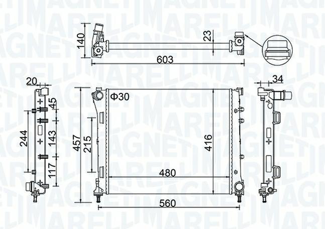 Articolo 2BBBS - RADIATORE FIAT PANDA (312, 319)