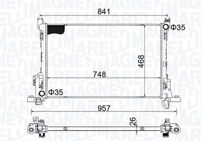 Articolo 2Y1R6 - RADIATORE RENAULT TRAFIC III / OPEL / NISSAN