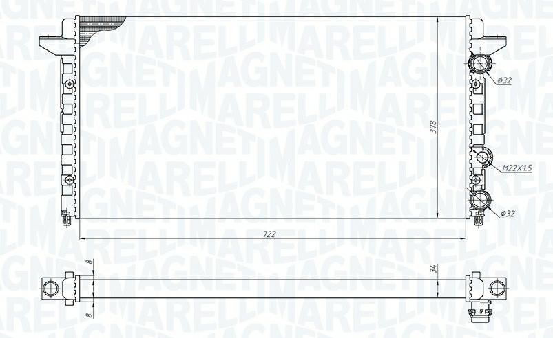 Articolo 4C0PH - RADIATORE VW PASSAT (3A5, 35I) 1.8