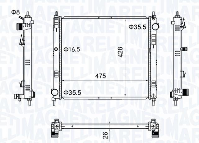 Articolo 78H4S - RADIATORE NISSAN JUKE (F15)