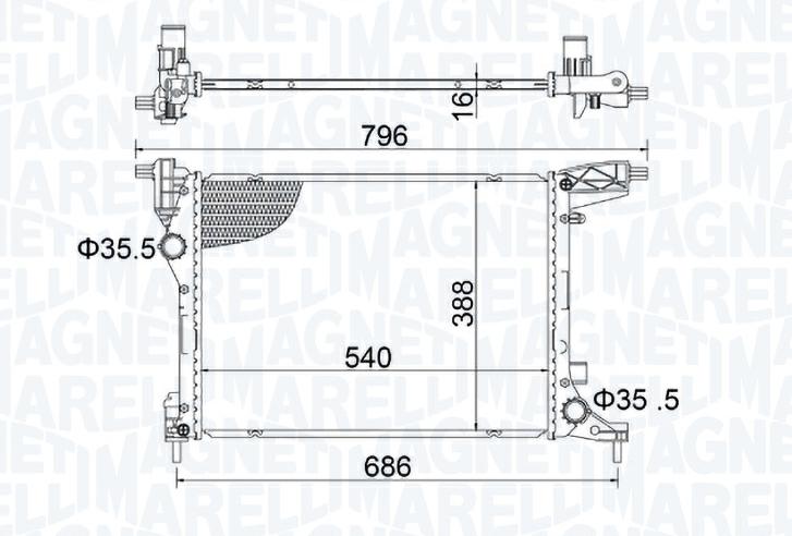 Articolo 9NBY8 - RADIATORE FIAT TIPO (356_)