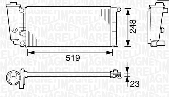 Articolo 9Q627 - RADIATORE FIAT PANDA (141) 1100