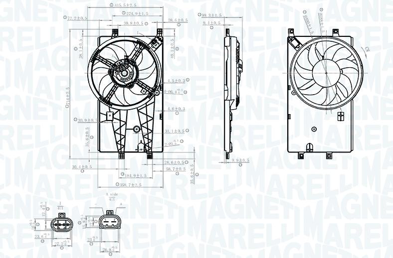 Articolo B9KV1 - VENTOLA RAFFREDDAMENTO MOTORE FIAT FIORINO (225_)