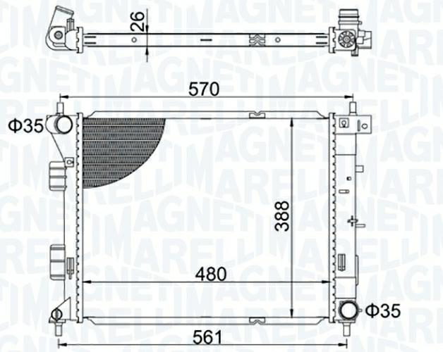 Articolo BGNTT - RADIATORE HYUNDAI ELANTRA-I30 1.4-1.6 CRD