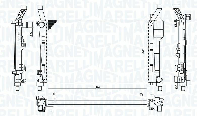 Articolo G7C2H - RADIATORE MERCEDES CLASSE A (W169)