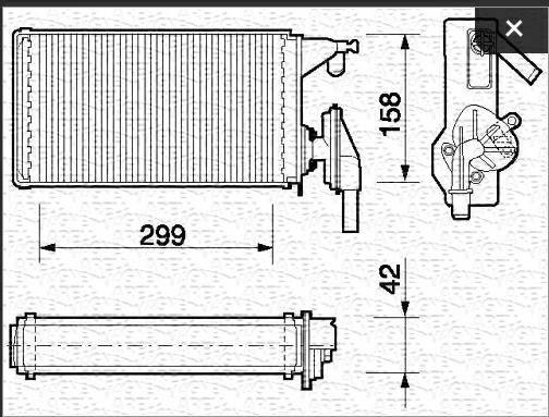 Articolo GB4PQ - RADIATORE RISCALDAMEN FIAT DUCATO-PEUG BOXER-CITR JUMPER 94>