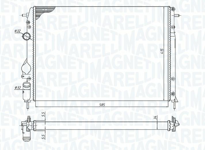 Articolo GDF79 - RADIATORE DACIA LOGAN -MEGANE I