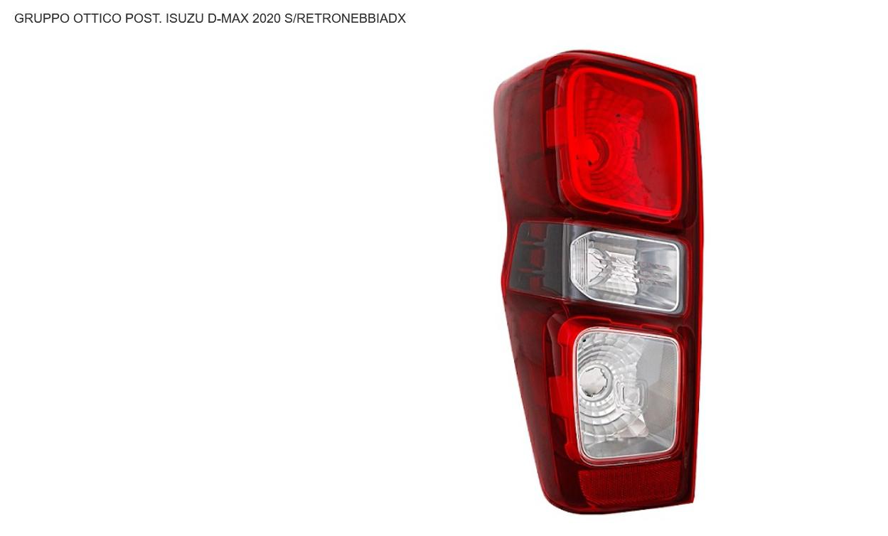 Articolo GTNF1 - GR OTTICO P/DX ISUZU D-MAX 11/19> C/RETRONEBBIA