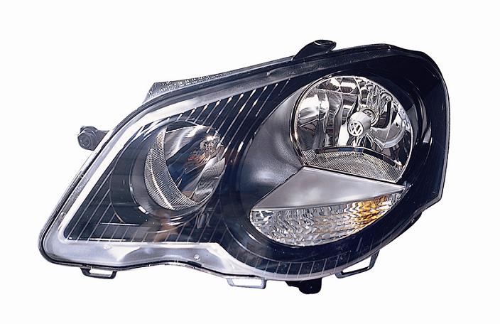 Articolo KN4PH - FARO SX H7-H1 C/MOT EL PARAB NERA VW POLO 07/05>08/09 VERS SPORT