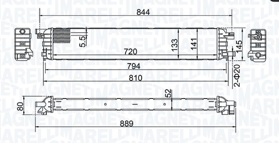 Articolo M1KN3 - RADIATORE AUDI Q3 (8UB 8UG)