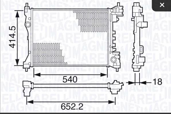 Articolo M4XRZ - RADIATORE FIAT DOBLO (263_) - ALFA - OPEL -