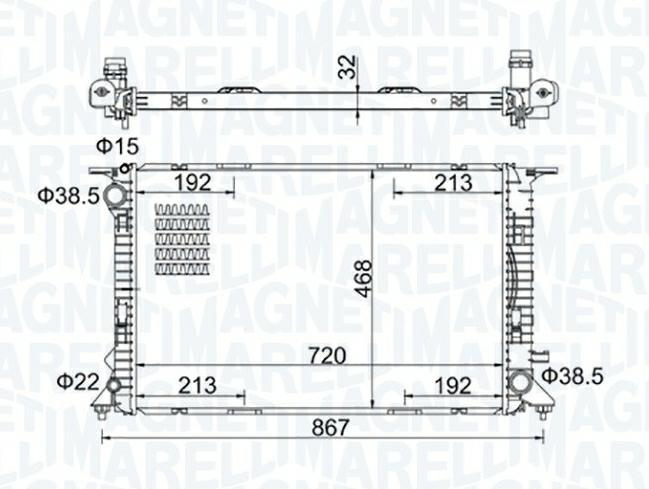 Articolo MNGYH - RAD AUDI A6 AVANT (4G5,4GD, C7)