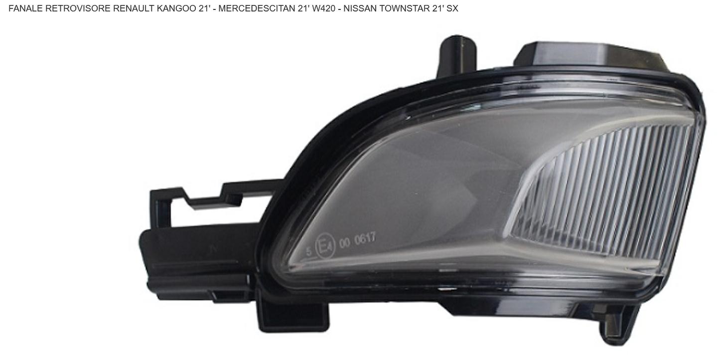 Articolo PK7XY - FANALE RETROV SX REN KANGOO 01/21> NISS TOWNSTAR 01/21>