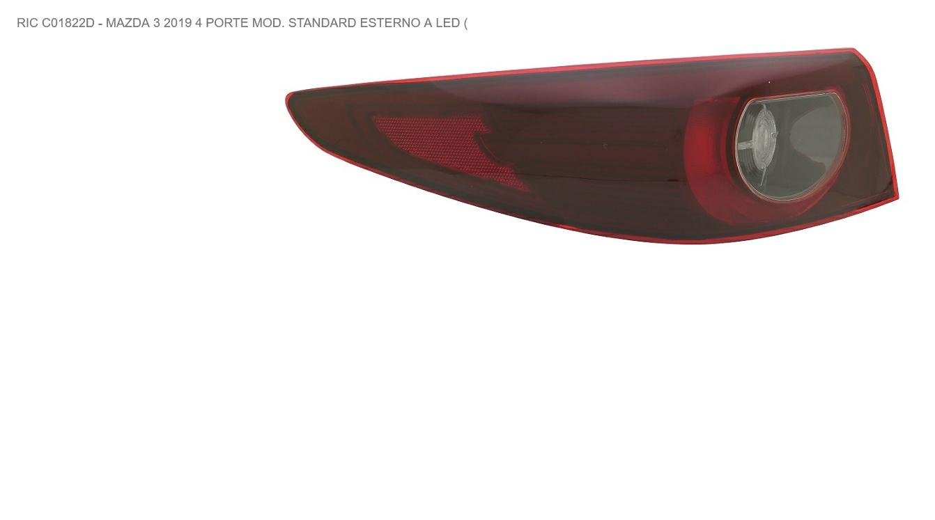 Articolo QSCMB - GR OTTICO P/DX EST A LED MAZDA 3 01/21> 4P BORDO INTERNO LISCIO