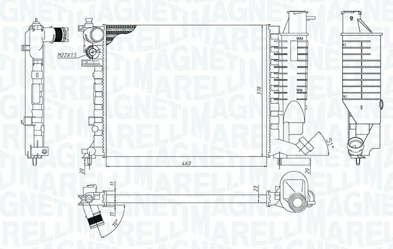 Articolo RDPQ6 - RADIATORE TOYOTA AYGO (B1) 1.0 (KGB10)