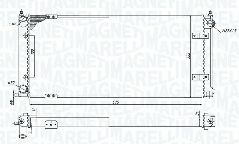 Articolo RQYT8 - RADIATORE VW GOLF II (19E, 1G1) 1.6