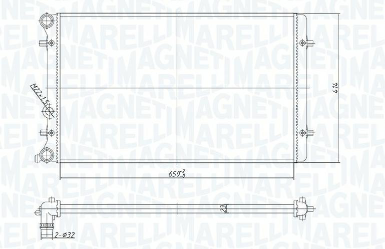 Articolo S2P3Q - RADIATORE RAD.AUDI A3-GOLF IV-OCTAVIA