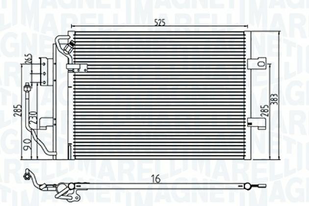 Articolo XPWT5 - CONDENSATORE MERCEDES CLASSE A (W168)
