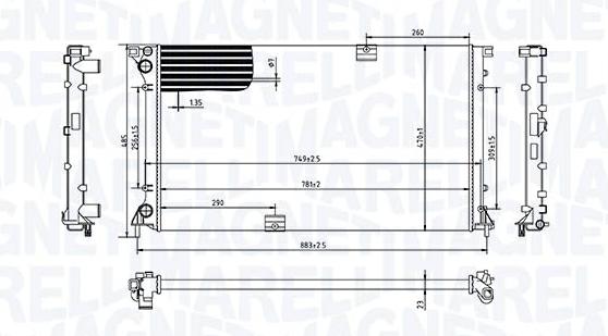 Articolo YVRM5 - RADIATORE RENAULT KANGOO 1.5 DCI