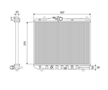 Articolo Z873C - RADIATORE OPEL AGILA II